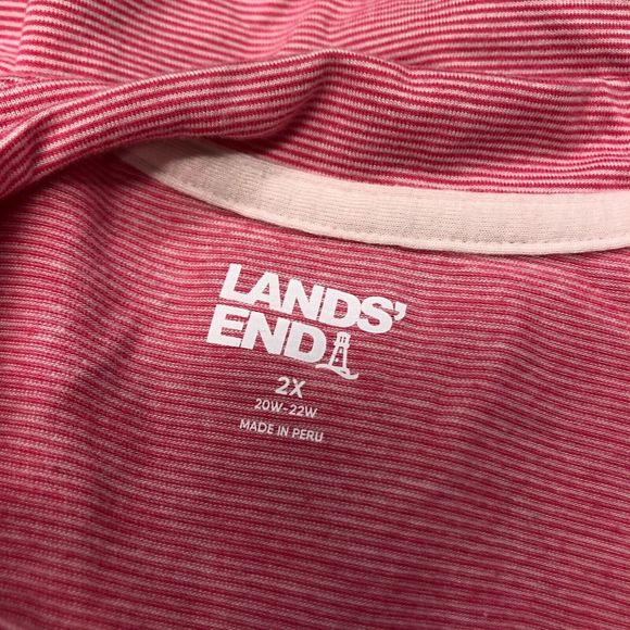 Lands' End Women Sleeveless 1/4 Zip Tank Top Shirt Size 2X Active Golf B244 -24 - Picture 5 of 12